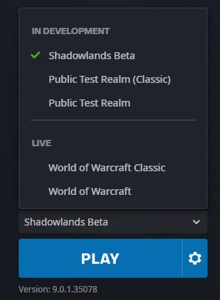WoW Shadowlands Beta Invite